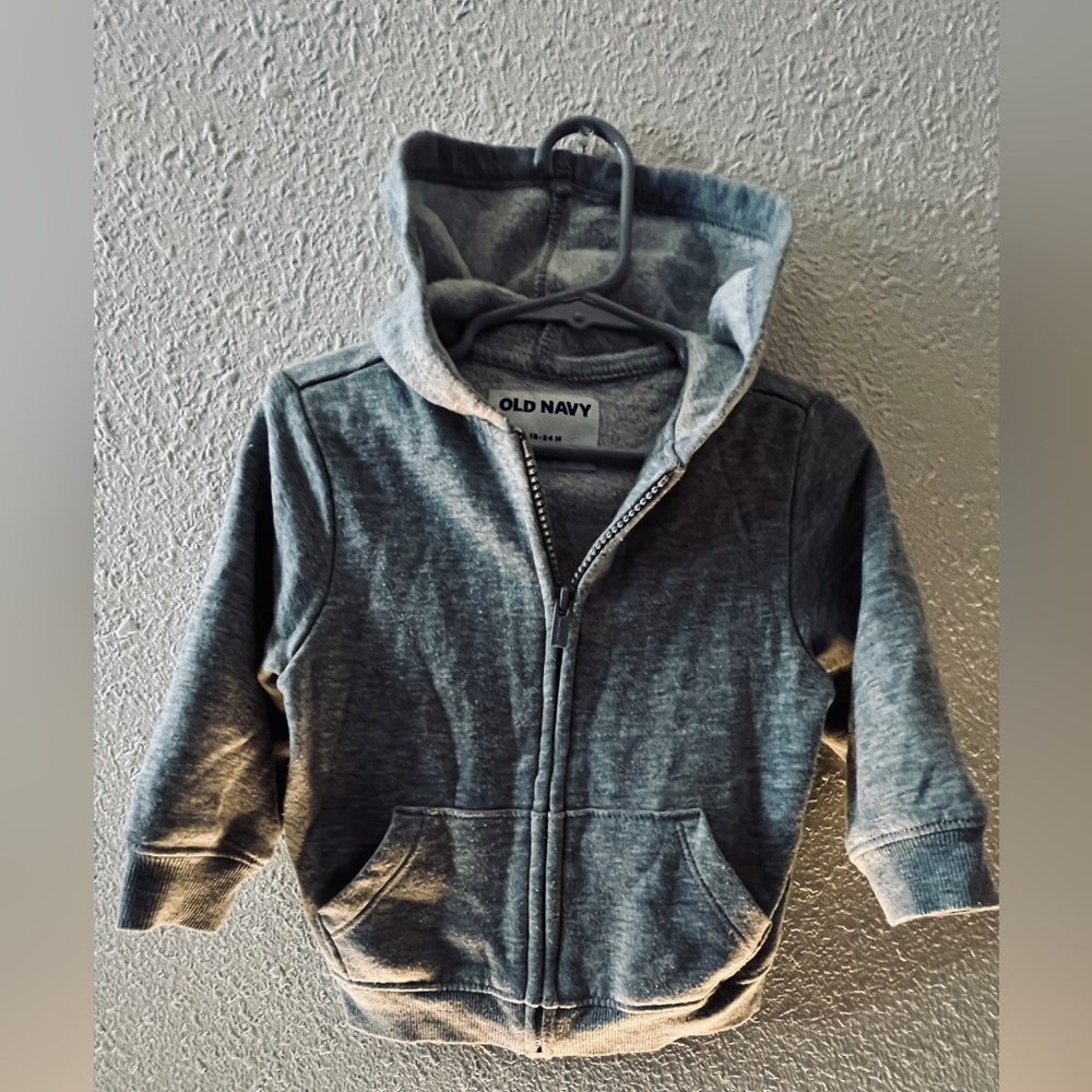 Old Navy toddler hoodie. Size 18-24 months